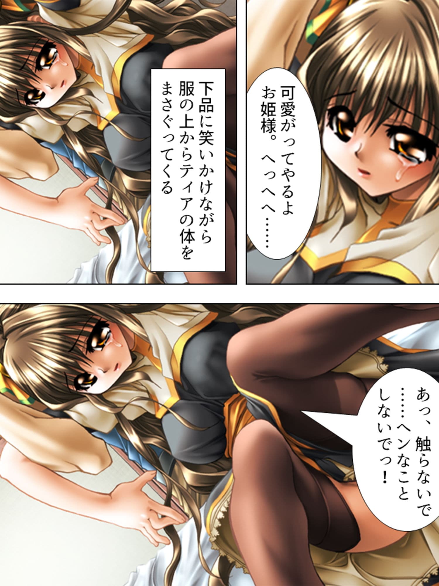 盗賊団に穢され淫らに開発された姫の全穴 サンプル 3