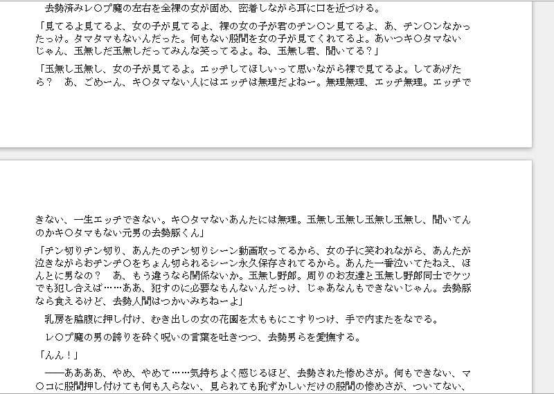 『ギャルヤン！』「金責めイベントへようこそ！」拉致レ〇プをたくらんだヤンキーをギャルたちが逆に拉致って報いの玉責め！ 【一物切断】【去勢】 サンプル 7