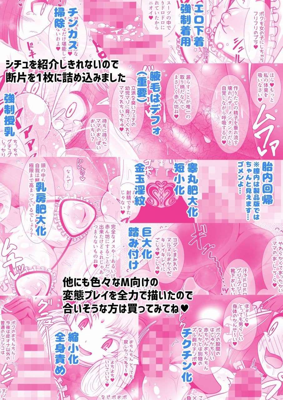巨大ふたなり淫魔さんに圧迫責めや赤ちゃん言葉で変態マゾに作り変えられる本 サンプル 10