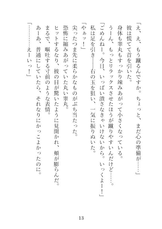 私は金蹴り去勢屋さん（疾風編＆風雲編） サンプル 7
