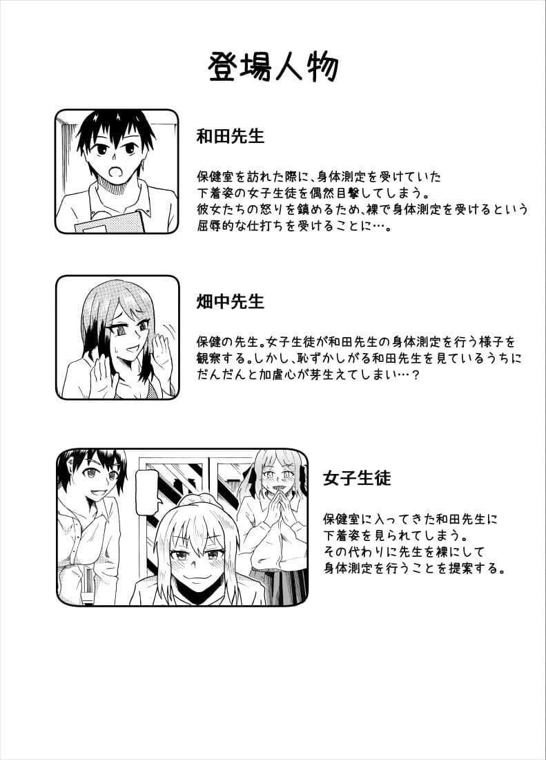 屈辱の’逆’身体測定 サンプル 1