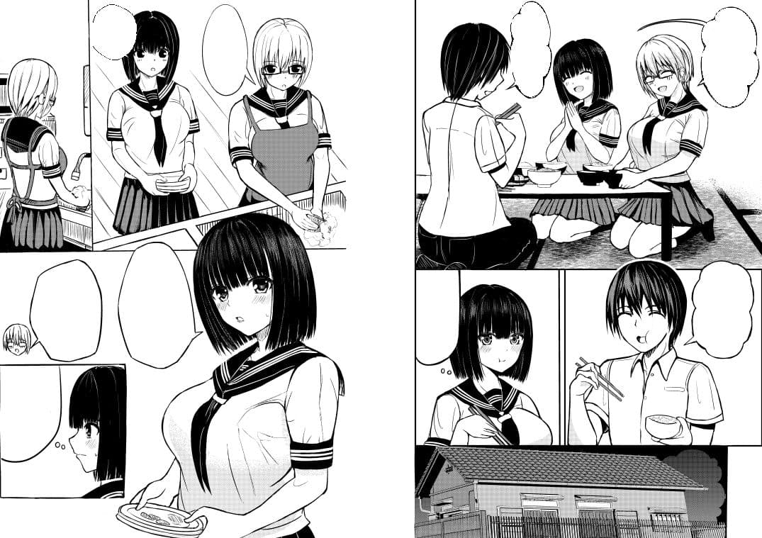 クラスのセーラー服巨乳姉妹とムラムラ同棲生活始めます！ サンプル 9