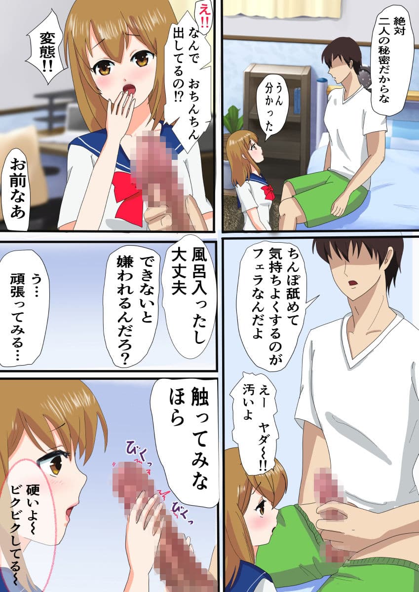 童貞のオレが妹にぐっちょりフェラをしこむ10日間 サンプル 2