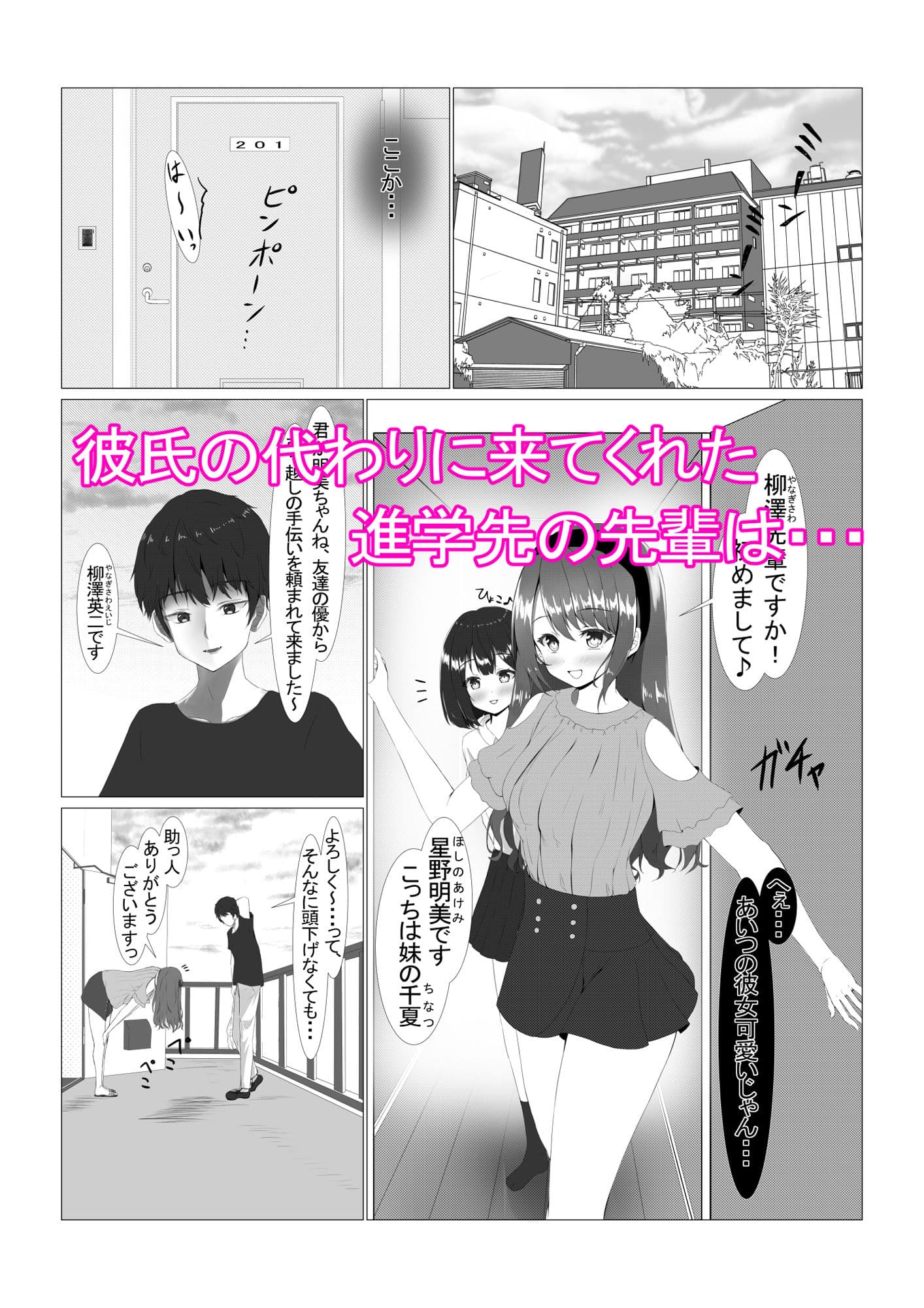 可愛い姉妹を睡眠レイ〇で寝取り計画 サンプル 1