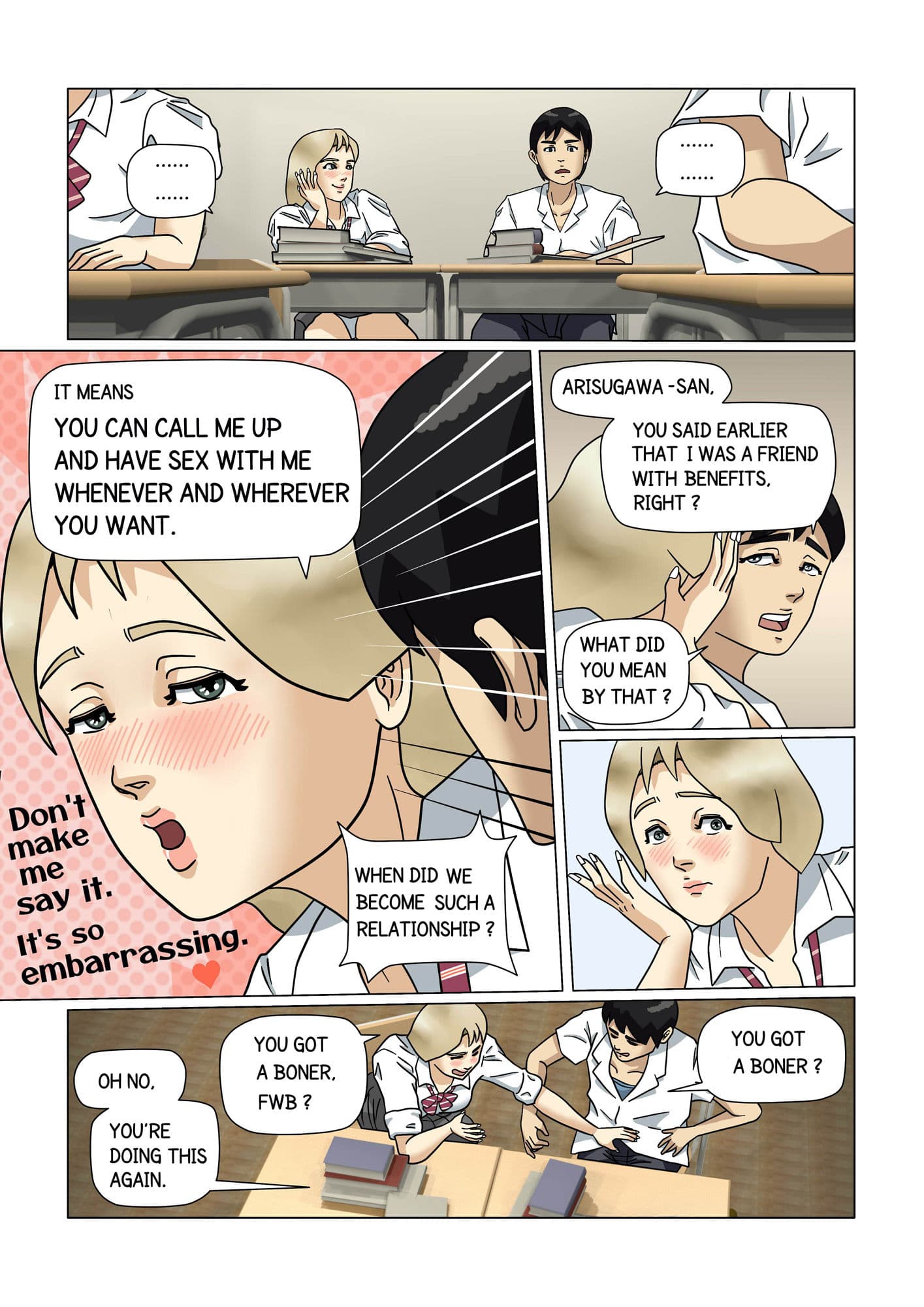 授業中なのに、陽キャのギャルが激しく迫ってきた サンプル 6