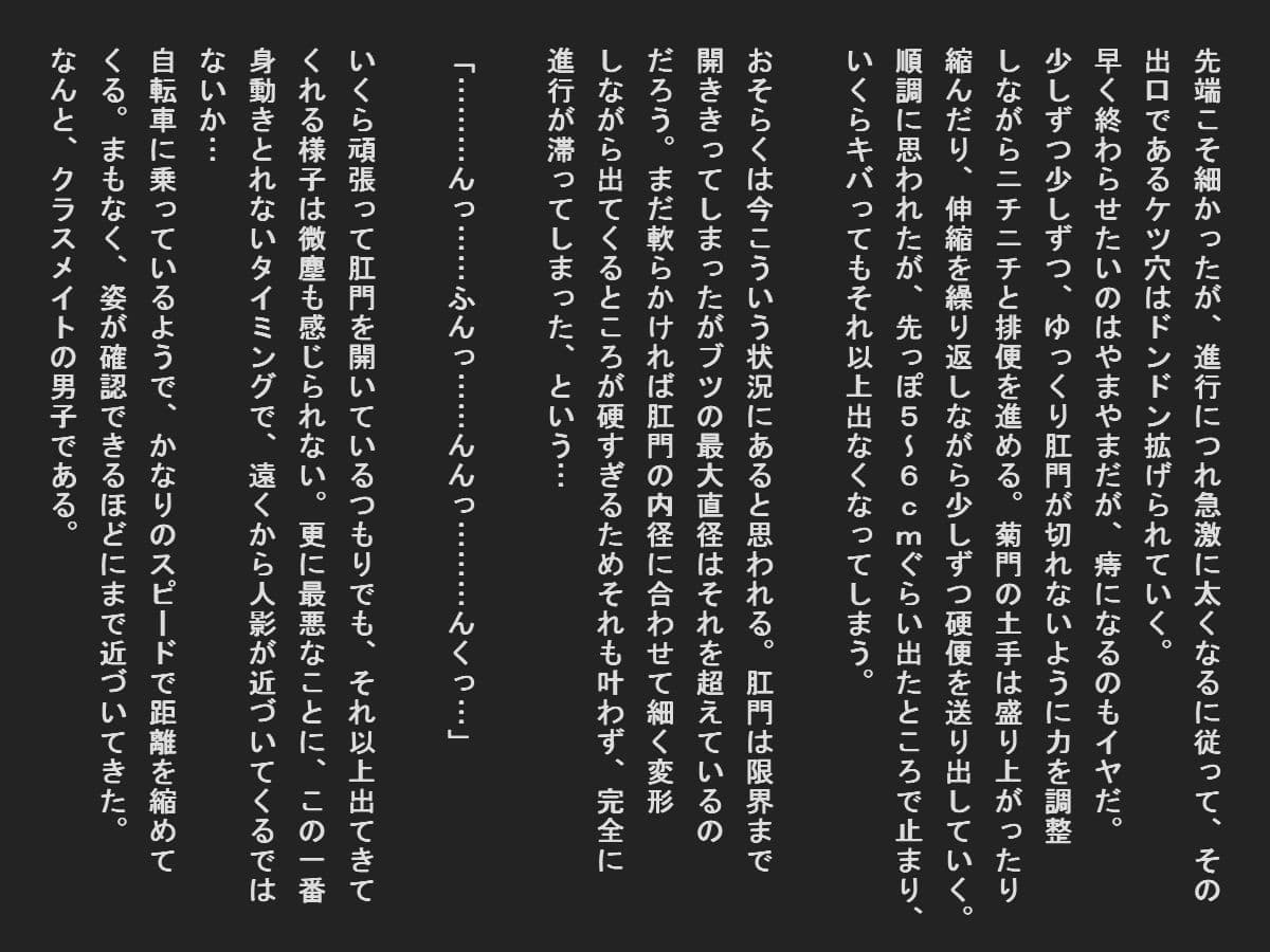 ウンコに翻弄される便秘女子 サンプル 1