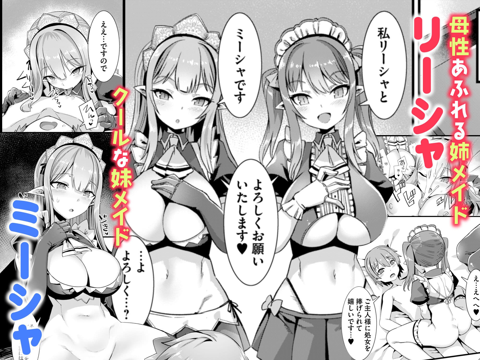 異世界メイド姉妹のあまあまハーレムご奉仕〜男が産まれない異世界へ召喚された俺がヒロインを充てがわれて子作りエッチ〜 サンプル 4