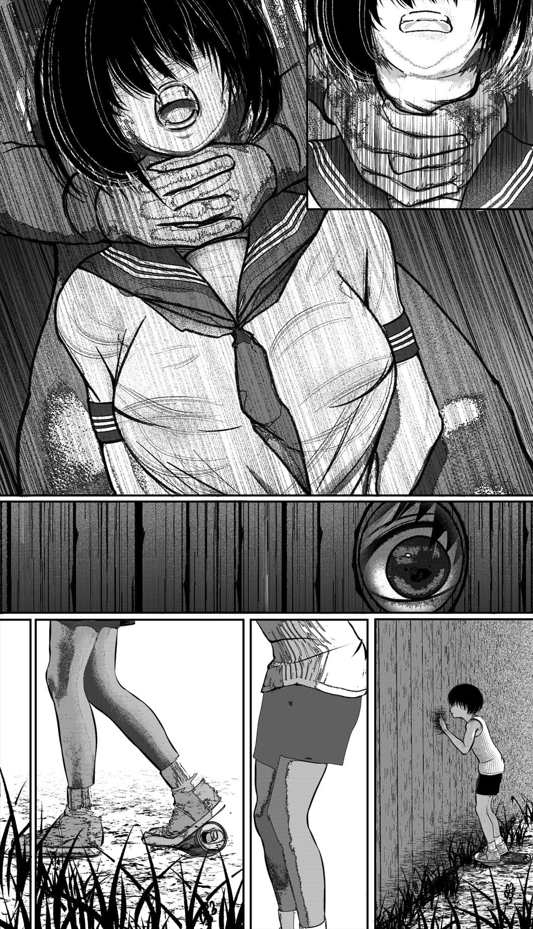 首絞め！！！スナッフ・オナニー・comic サンプル 5