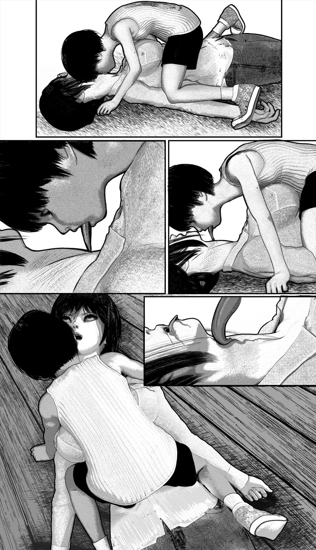 首絞め！！！スナッフ・オナニー・comic サンプル 7