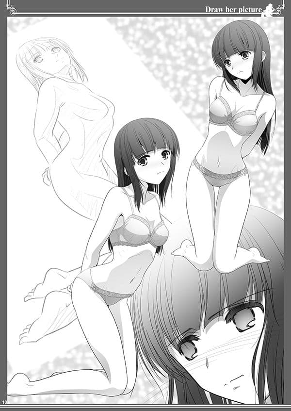 貴女を描く アユミとイクエのエスケッチ サンプル 1