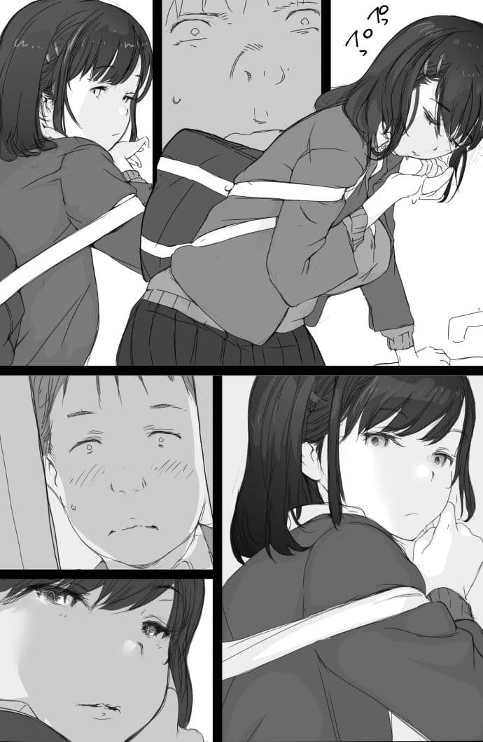 通勤電車でおっぱいを見せにくる娘がいて困ってます サンプル 6