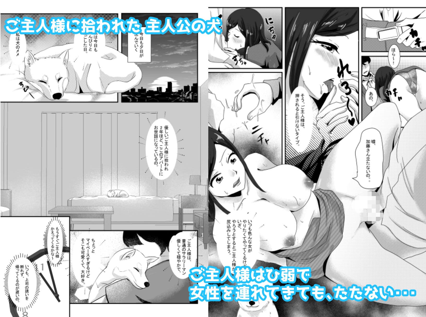 犬の私とご主人様 ようやく一緒になれたね サンプル 1
