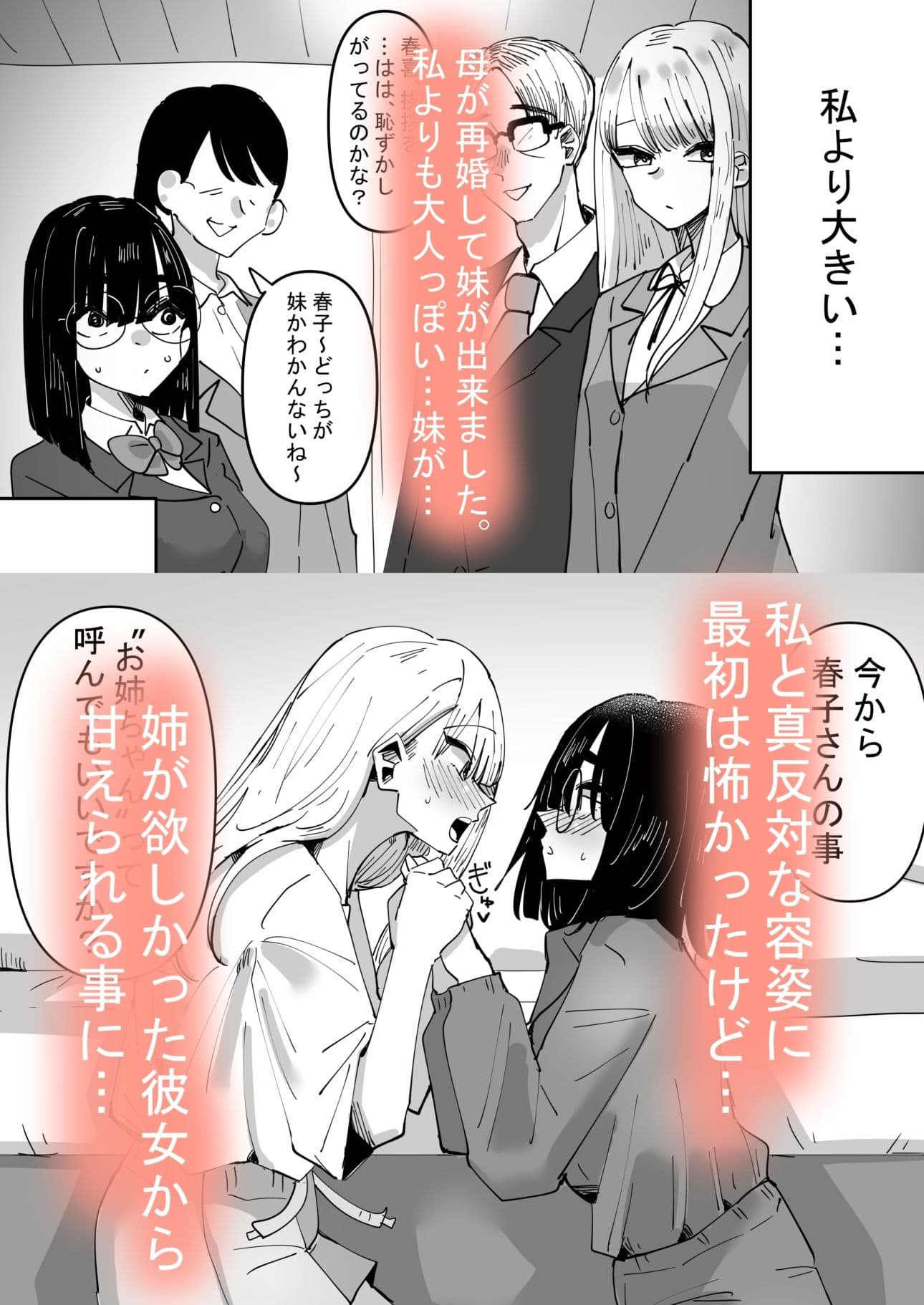 母が再婚して妹が出来たけど色々あって恋人になった話 サンプル 1