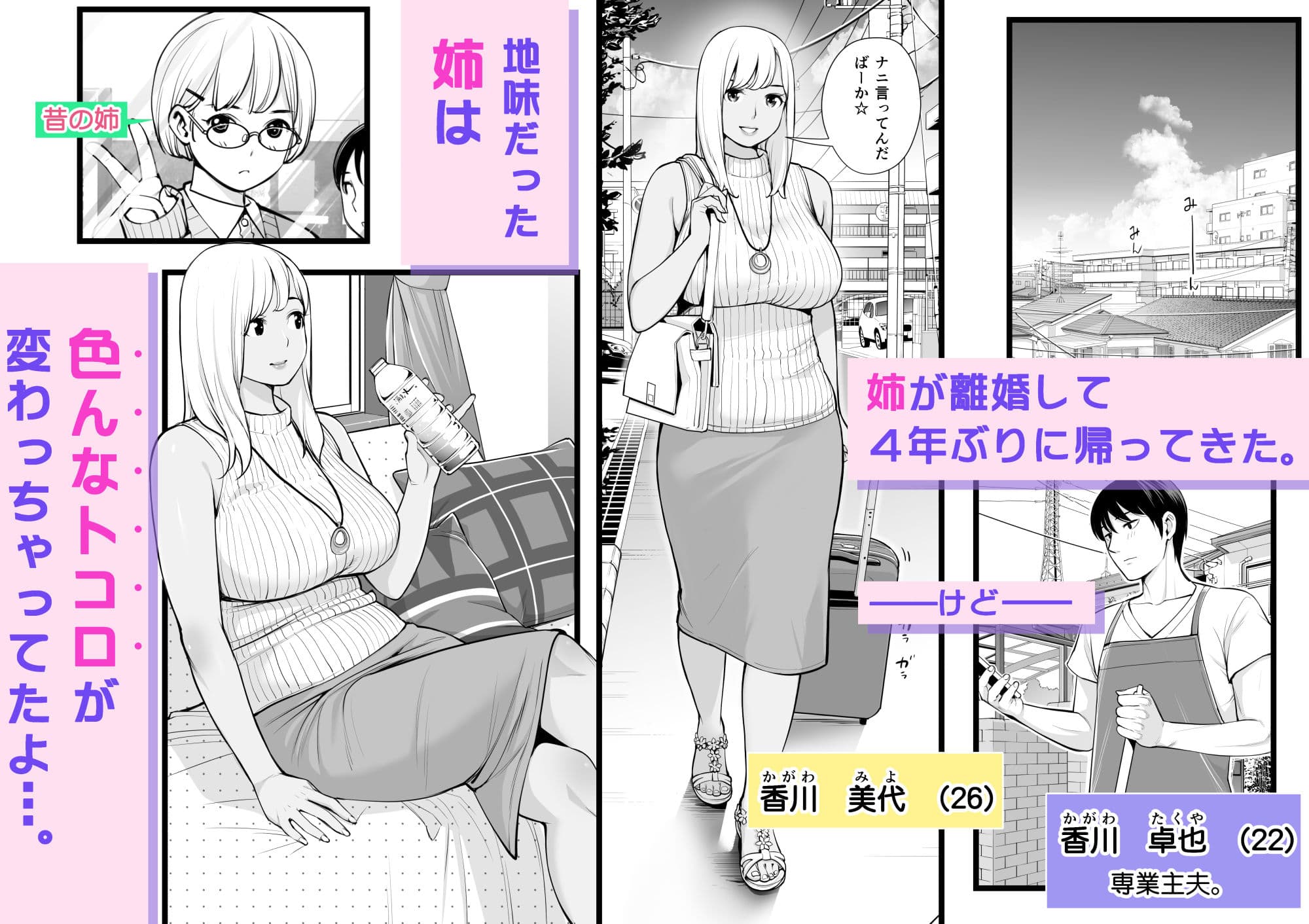 ヌレアネ 〜バツイチの姉とSEXをした夏の夜〜 サンプル 1