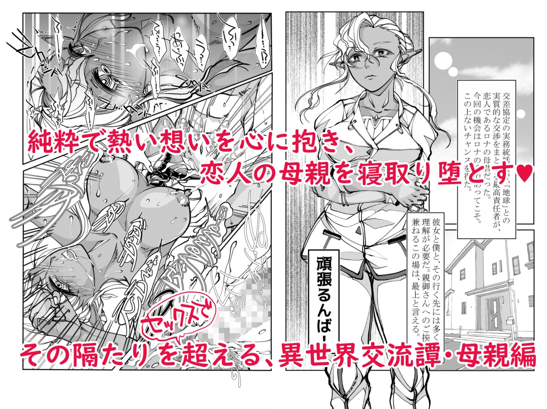 異世界からの留学生 ダークエルフさんをお嫁さんにしたい＋ママと一緒に サンプル 2