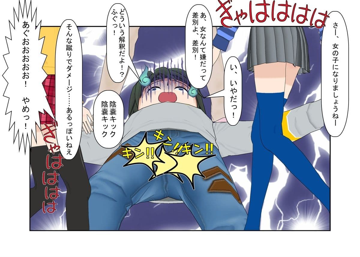 『金的空手少女2』金責め大好き空手少女の日常！ 過去の金的の復讐に来たヤンキーらを返り討ち金責め、自分より強い空手男子を集団金的で倒し、痴●を釣り出して金責めお仕置き！【キ〇タマ責め】【金的嘲笑】 サンプル 1