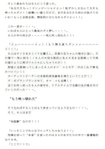 留学した幼馴染の男女6人 ヌーディストビーチに驚愕!! 最後は仲良く乱交で童貞処女卒業 サンプル 2