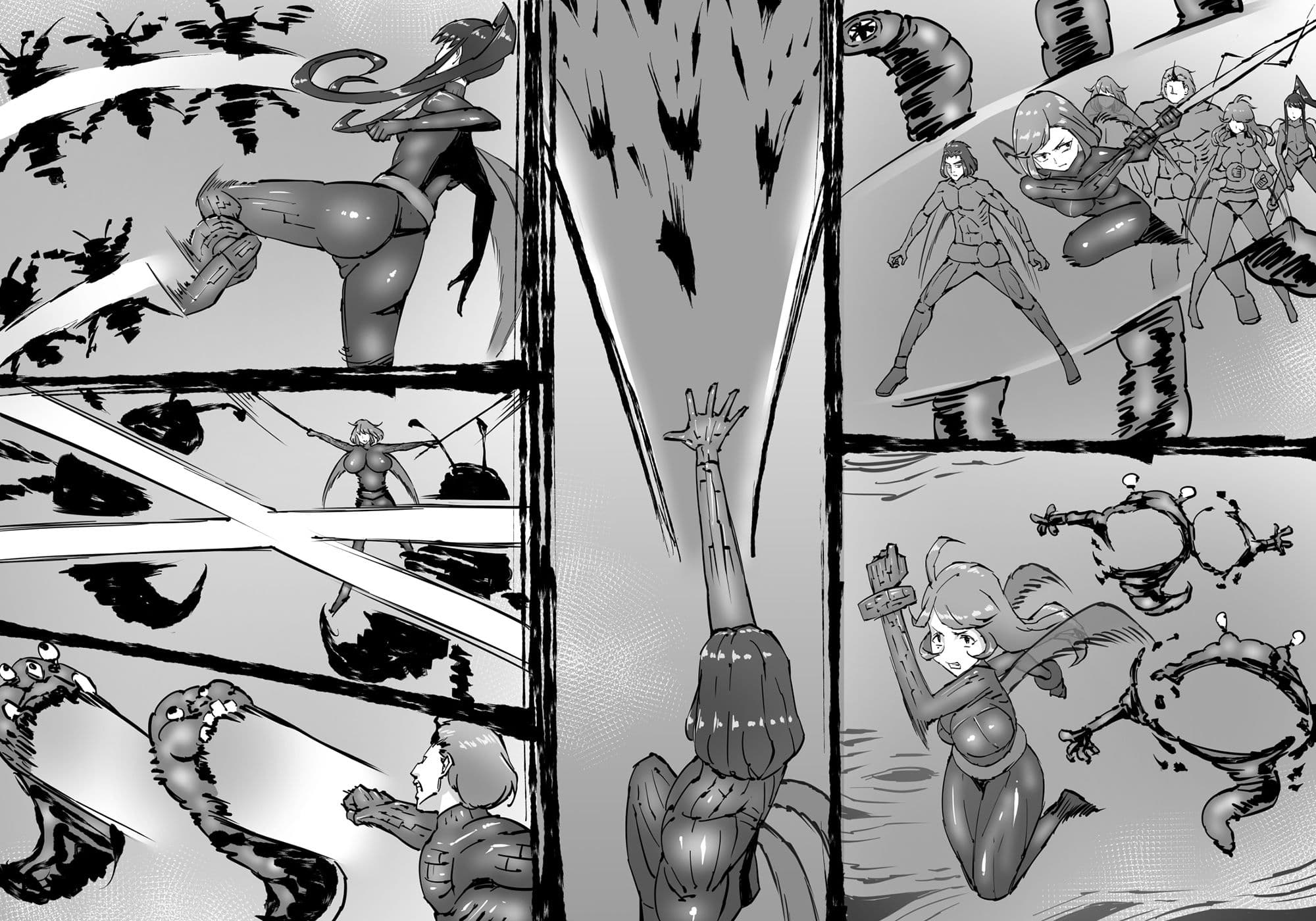 融合戦争〜人類存亡をかけた闘い！孕ませ地獄へ突入〜1章5話 サンプル 2