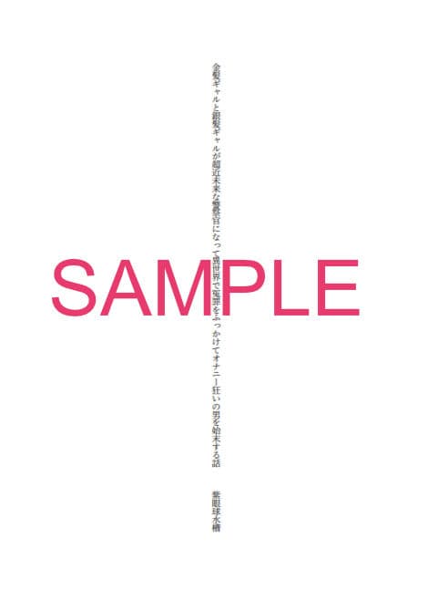 金髪ギャルと銀髪ギャルが超近未来な警察官になって異世界で冤罪をふっかけてオナニー狂いの男を始末する話 サンプル 2