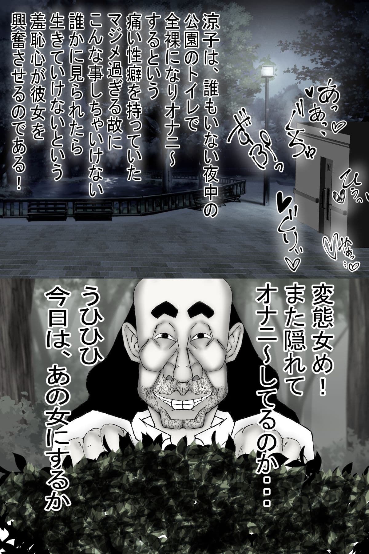 変態キモ禿げオヤジに 、種付けされる人妻！モノクロ版 サンプル 1