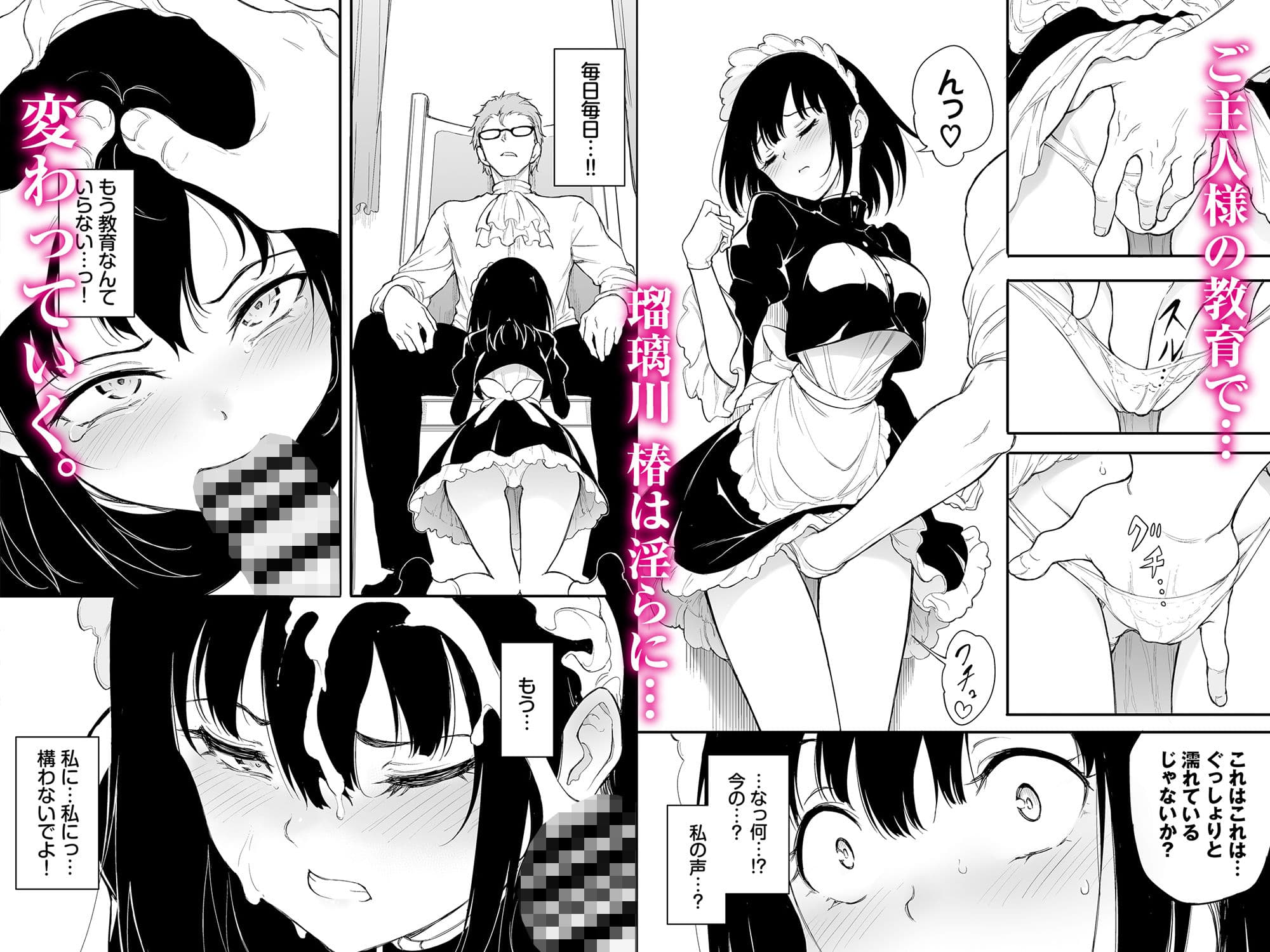 メイド教育3-没落貴族瑠璃川椿- サンプル 1