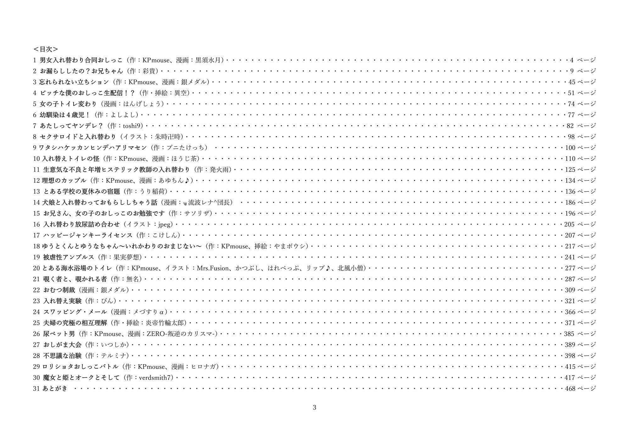 男女入れ替わりおしっこ合同 サンプル 1