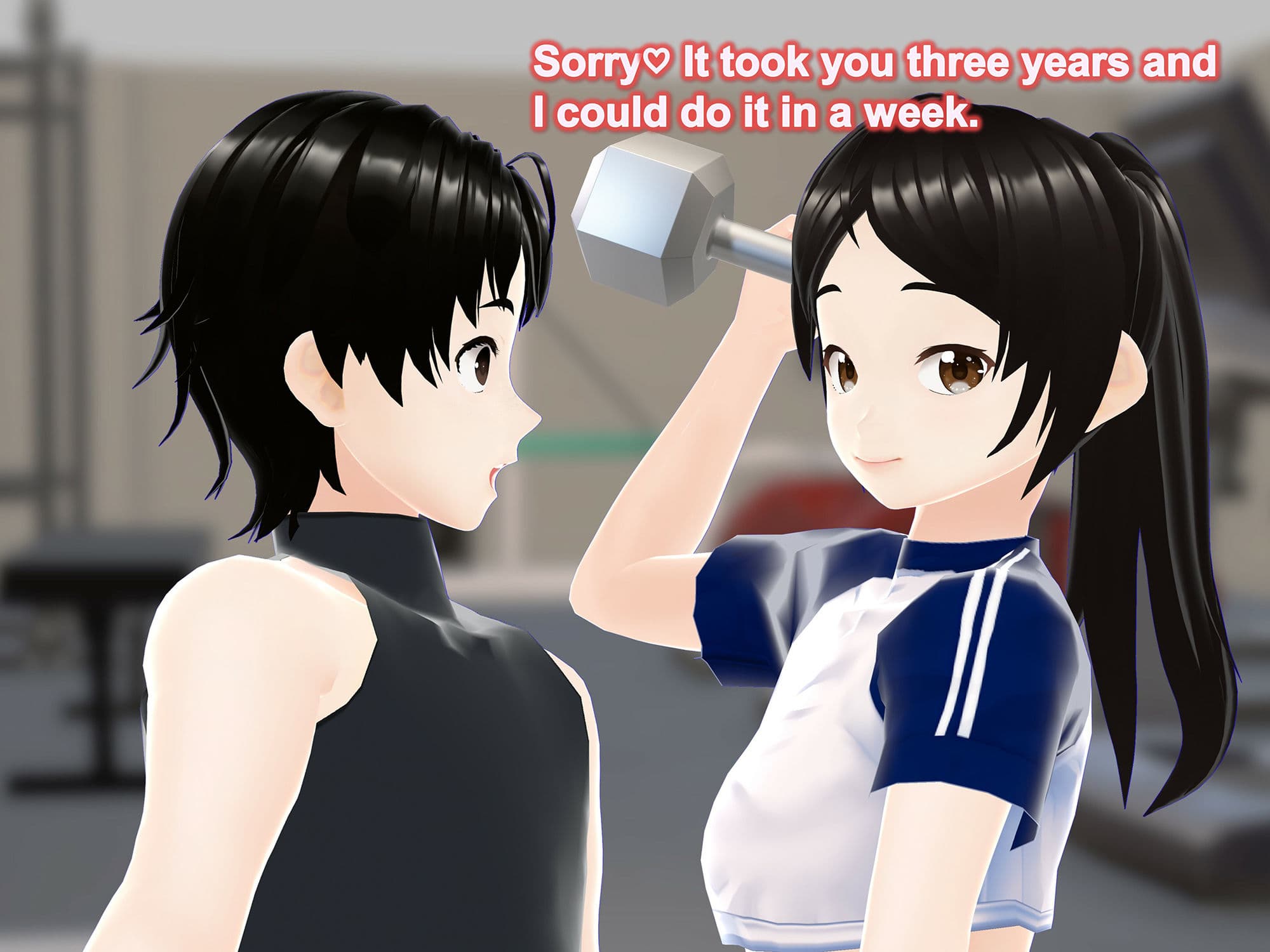 Outgrowing only girls， Overtake boys， Growth sound in the gym サンプル 3