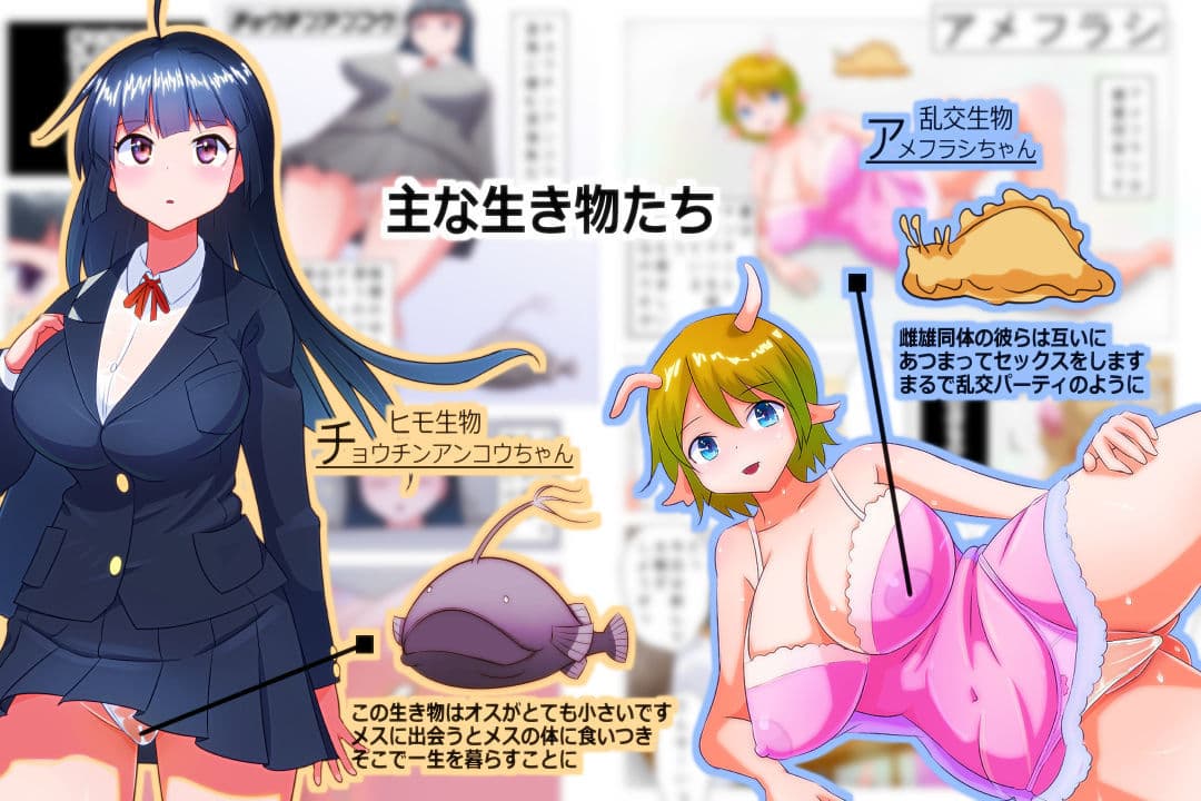 変態生物擬人化図鑑 サンプル 2