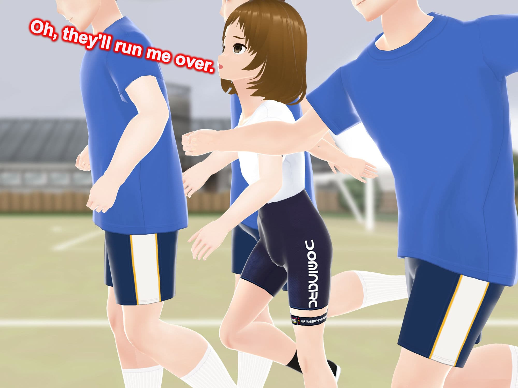 Outgrowing only girls， Overtake boys， Growth sound in the soccer サンプル 1