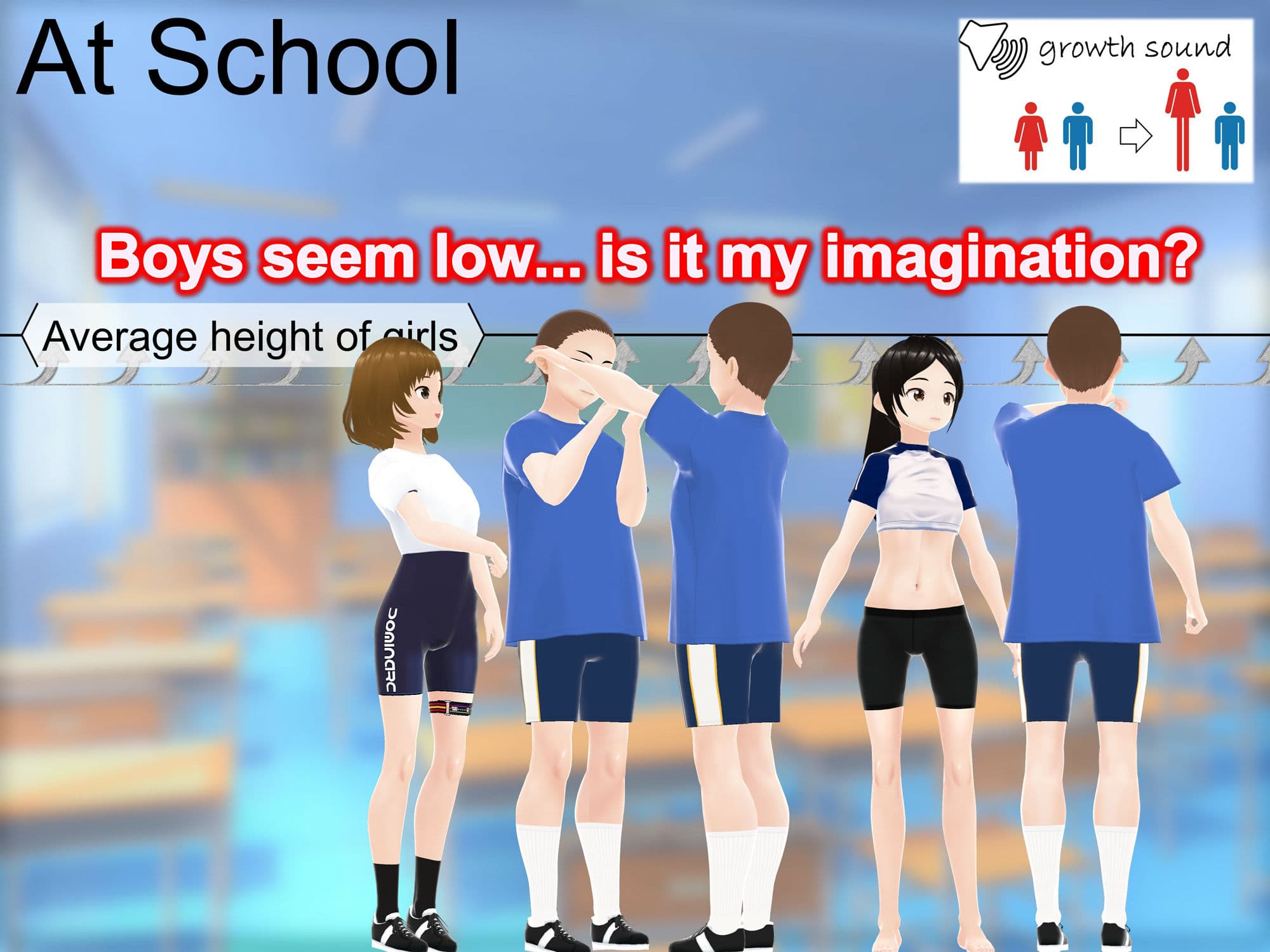 Outgrowing only girls， Overtake boys， Growth sound in the soccer サンプル 3