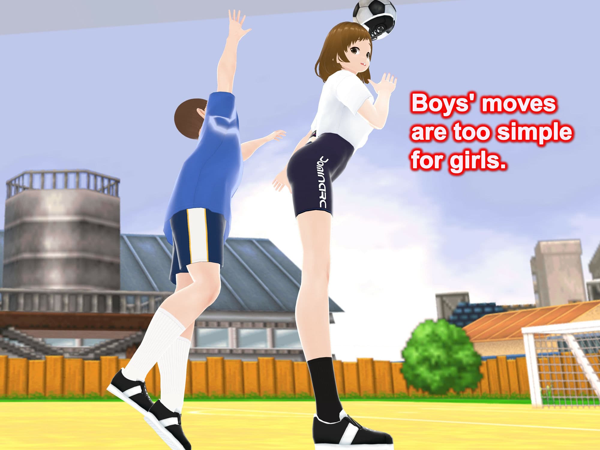 Outgrowing only girls， Overtake boys， Growth sound in the soccer サンプル 5