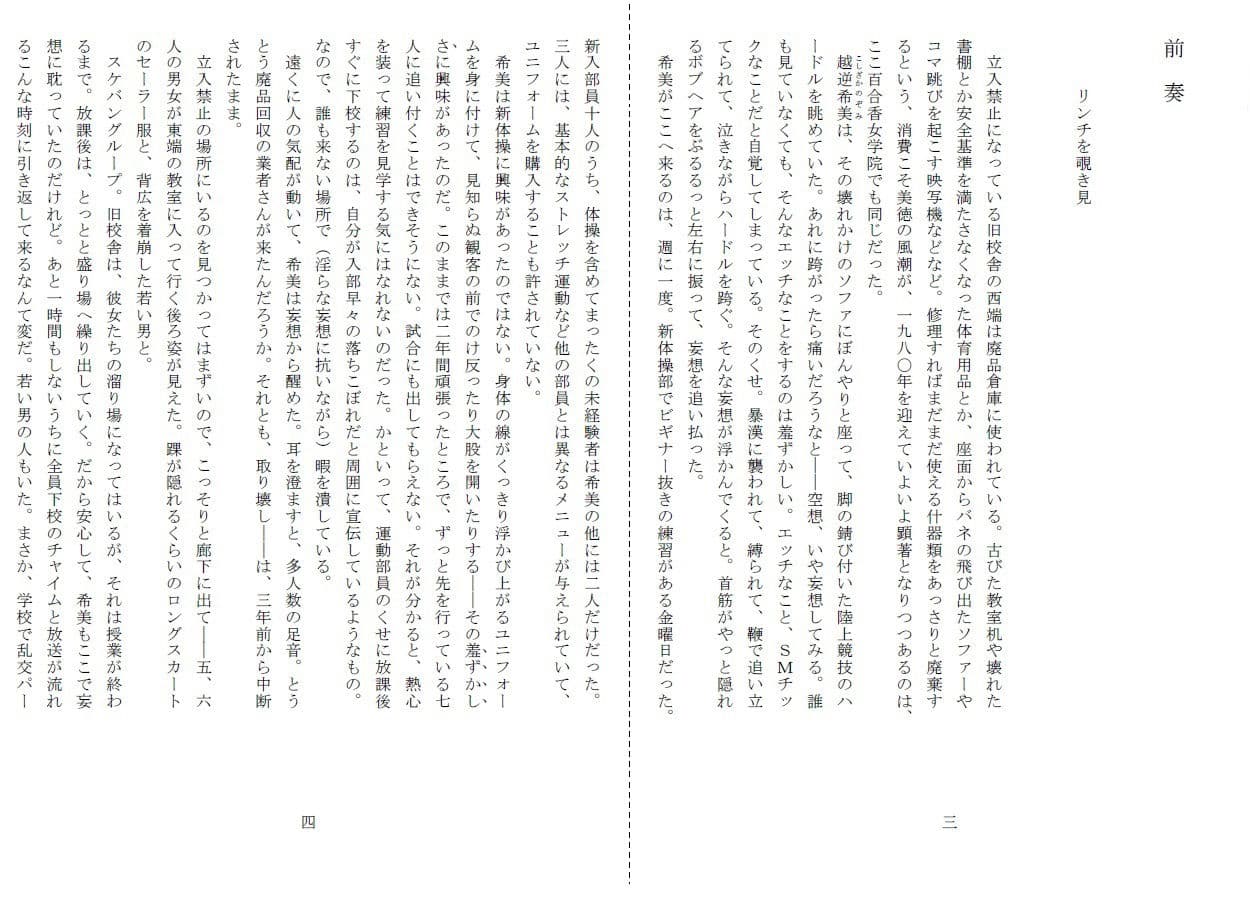 悦虐へのエチュード〜リンチをねだる未通（おぼこ）マゾ サンプル 2