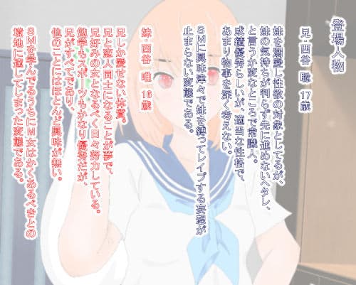 近親いちゃラブ緊縛セックス1「妹を縛って犯したい兄に縛られて犯●れたい妹」 サンプル 1