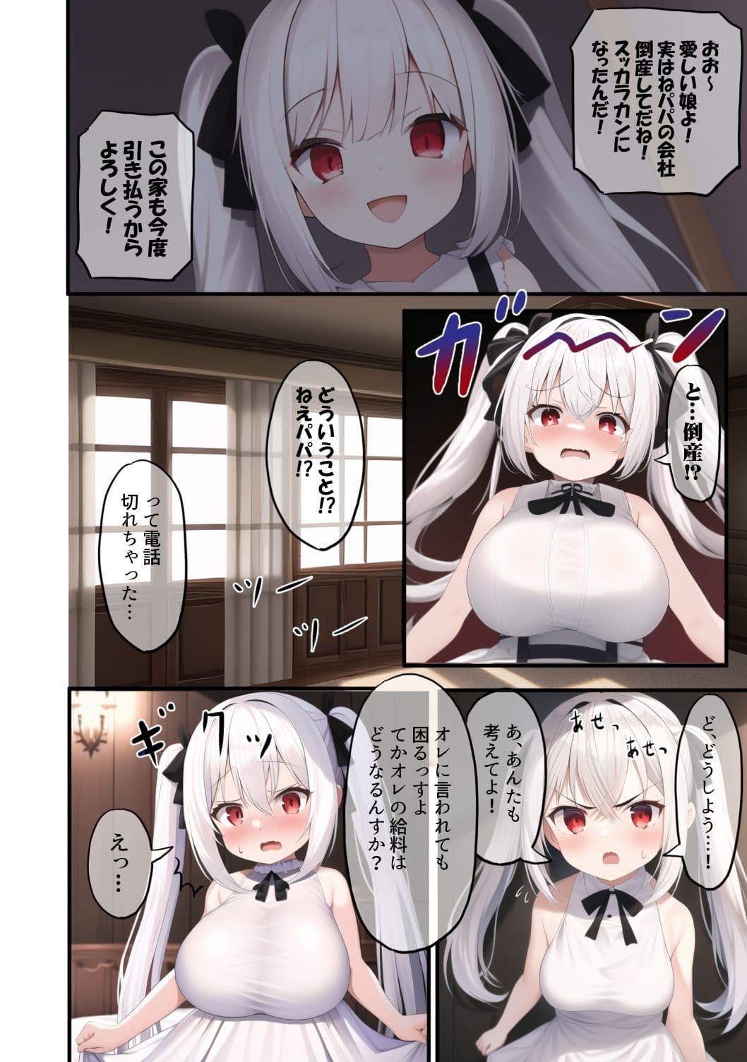 クソ雑魚〇リ巨乳お嬢様使用人に奉仕する サンプル 3
