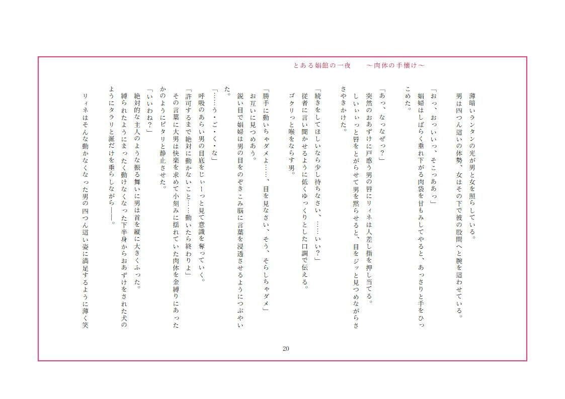 とある娼館の一夜 〜肉体の手懐け〜 サンプル 4