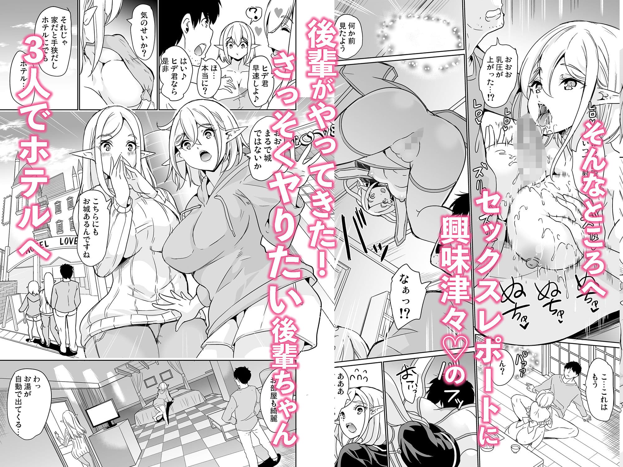性的好奇心 〜ラブホでハーレム膣くらべ〜 サンプル 2