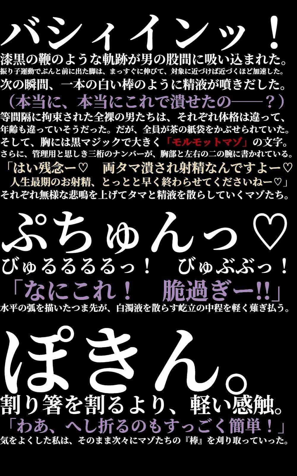 金蹴り去勢屋さんが征くっ！ 《実験編・自宅強襲編》 サンプル 1