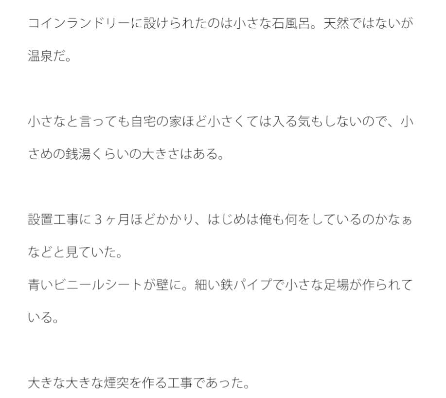 コインランドリーに付属の温泉が出来た サンプル 2