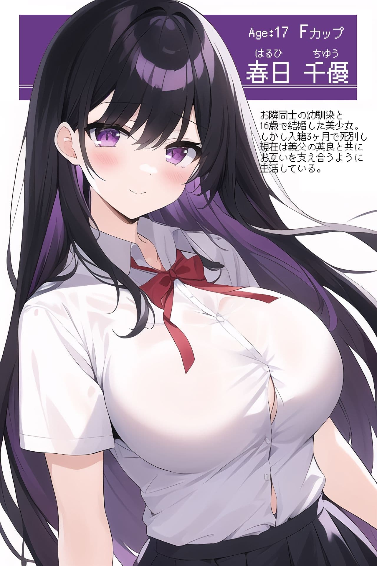 未亡人は女子校生 〜ちゆちゃんは遺影の前で種付けを懇願します〜 サンプル 1