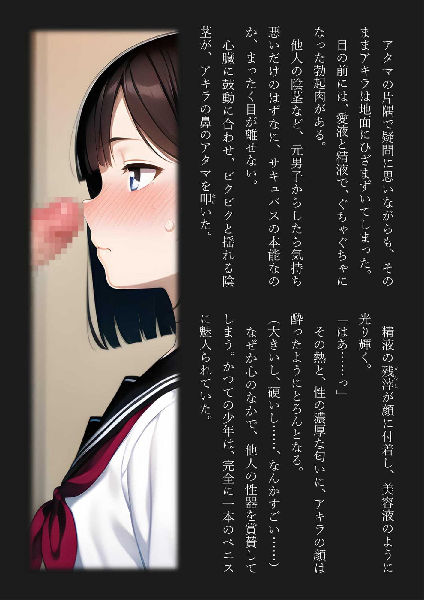 女体化サキュバス委員長 クラスの男子全員がぼくのゴハン サンプル 5