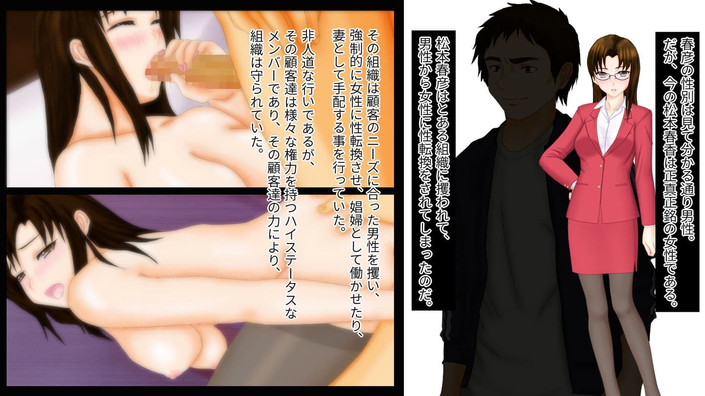 強●TSF（性転換） とある組織に性転換されてオンナにされた男性教諭の未来のお話し総集編 サンプル 2