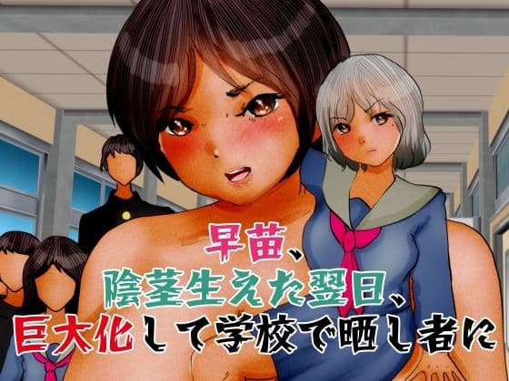 早苗、陰茎生えた翌日、巨大化して学校で晒し者に
