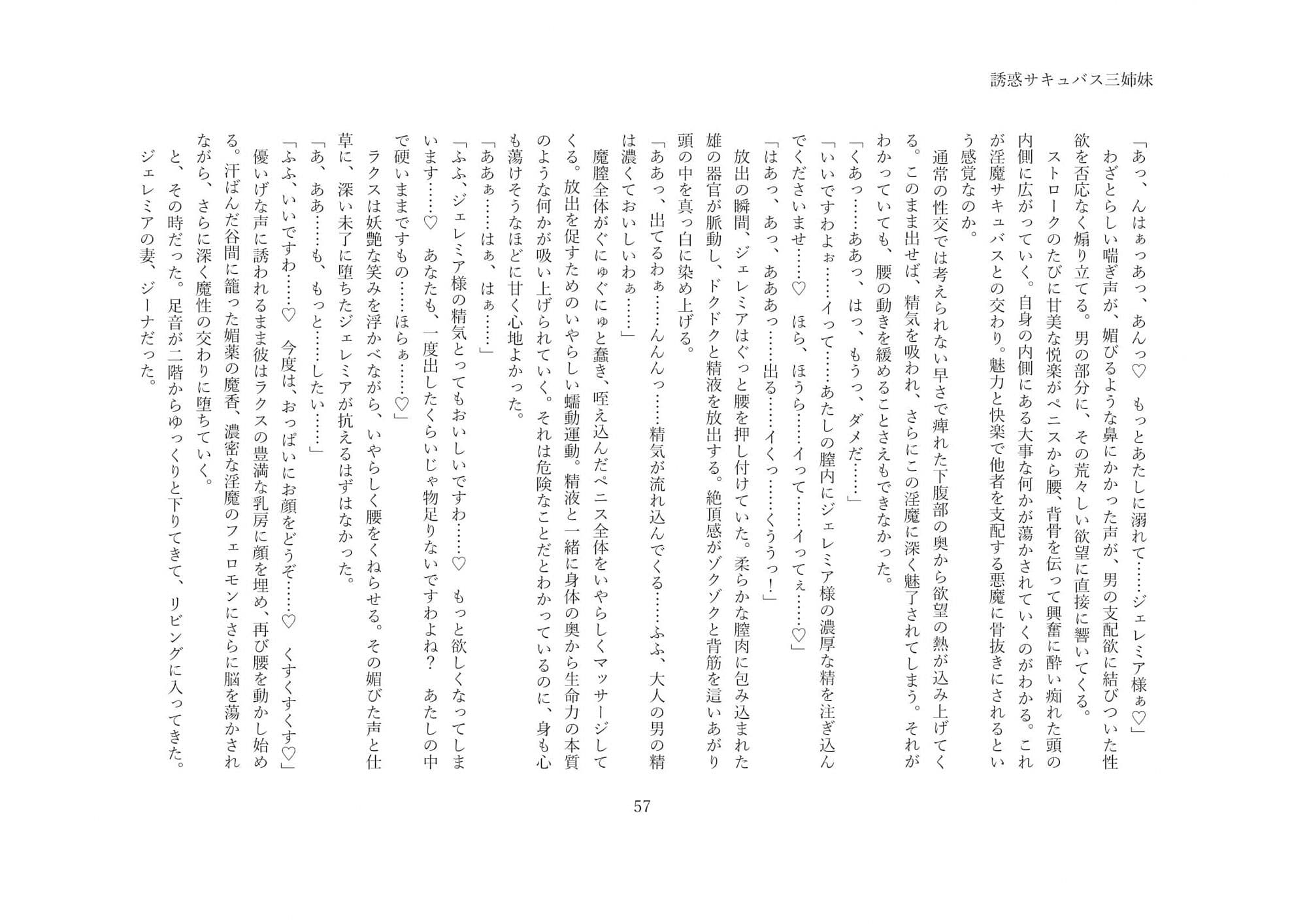 誘惑サキュバス三姉妹〜甘い罠に堕ちる村〜 サンプル 5