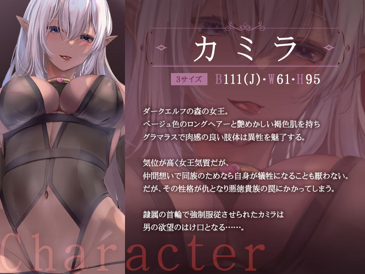 隷属女王 ―ドスケベボディのダークエルフ女王が悪徳貴族に完全征服されるまで― サンプル 1