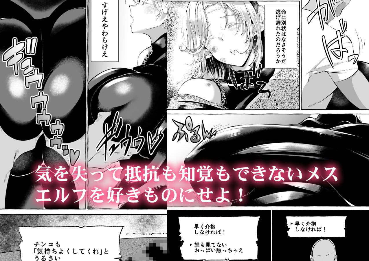 誰も見てないシリーズ 火事場欲望 エルフが落ちてたのでイタズラしてみた サンプル 1