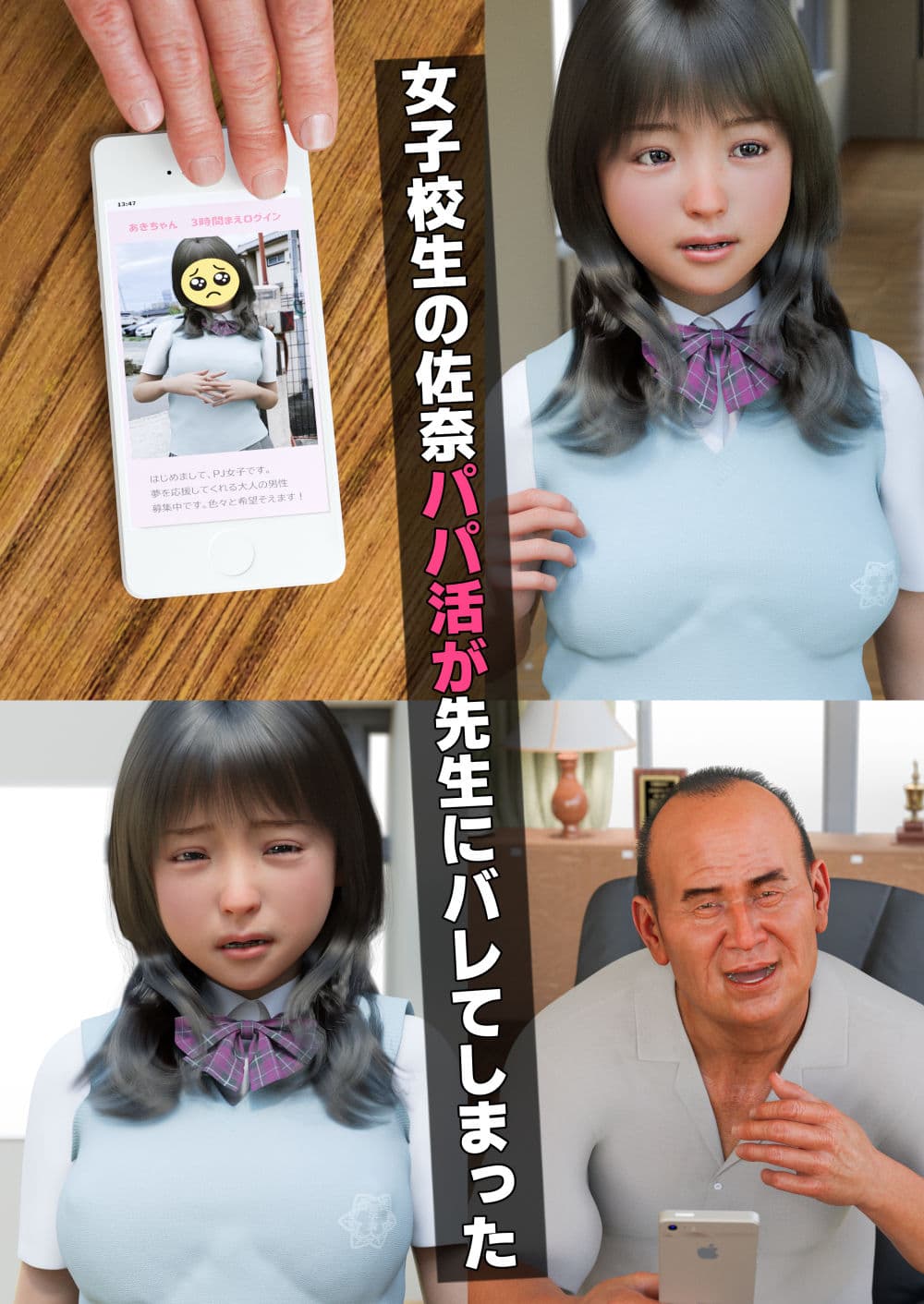 パパ活してるのばれた?!女子校生調教★物語 サンプル 3
