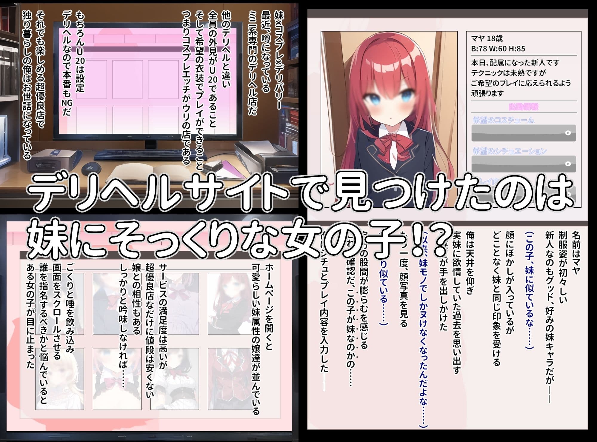 妹コスプレ×デリバリー〜デリベルを呼んだら妹が来た話〜 サンプル 1