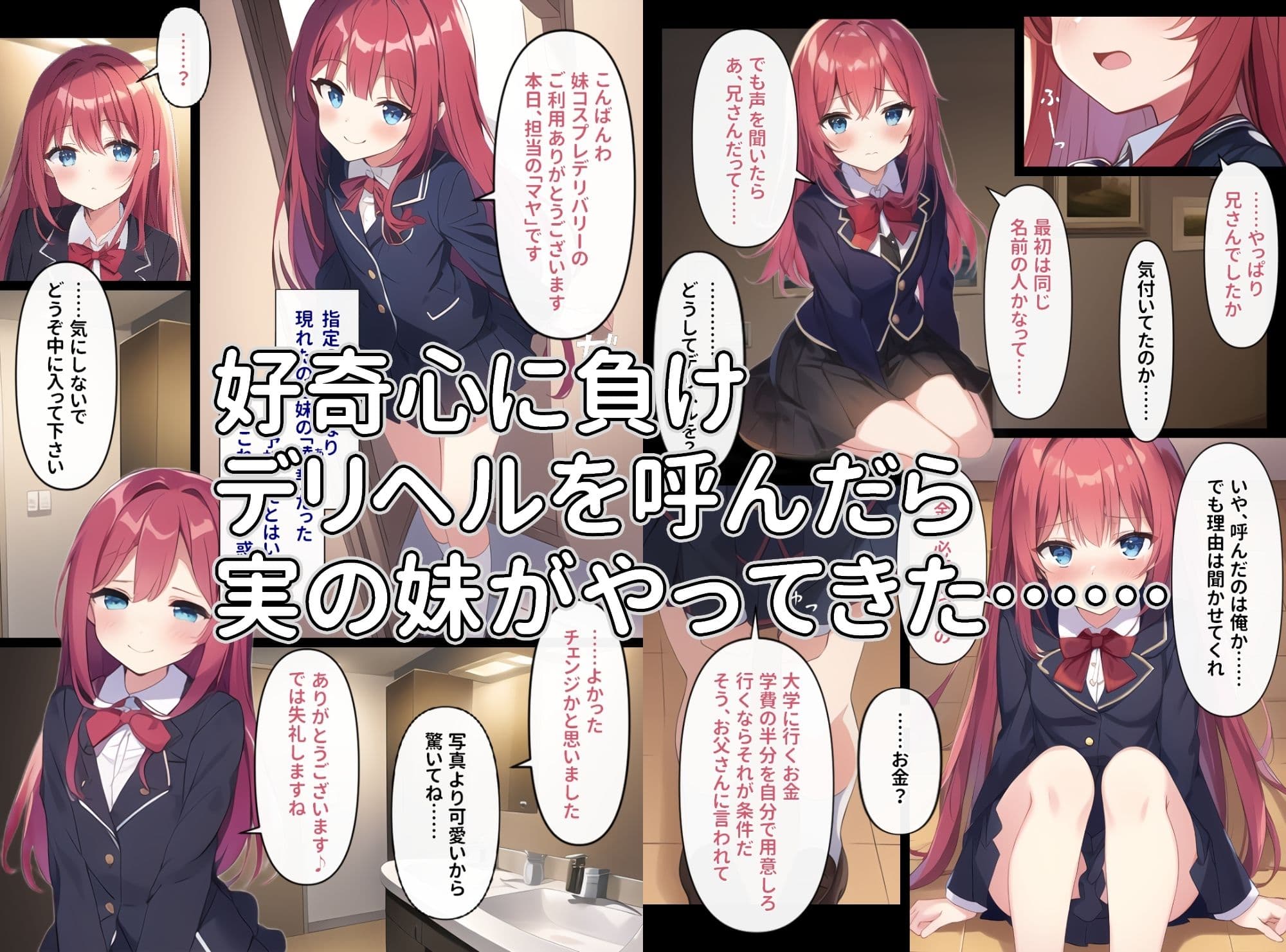 妹コスプレ×デリバリー〜デリベルを呼んだら妹が来た話〜 サンプル 2