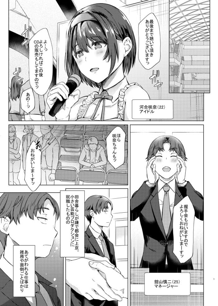 売れない担当アイドルにAV指導することになった話 サンプル 1