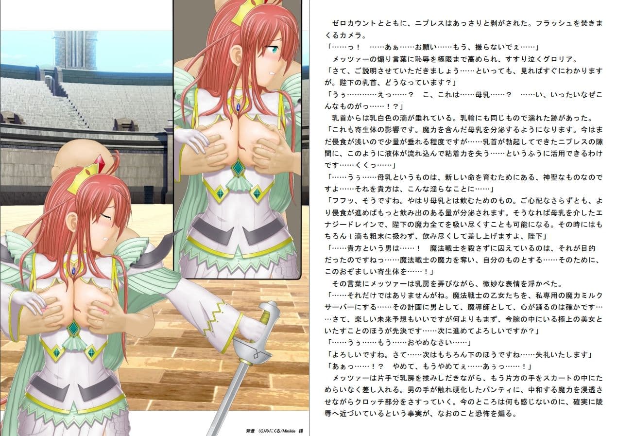囚われの魔法戦士女王が生放送の闘技場でセクハラバトル2 サンプル 7